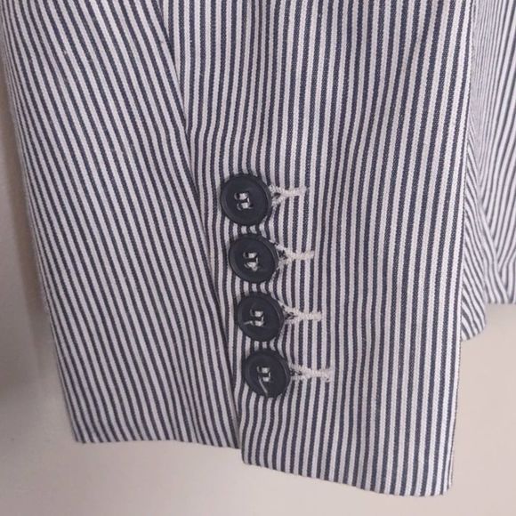 Fate One Button Pinestripe Jacket Blazer Large - Picture 5 of 10